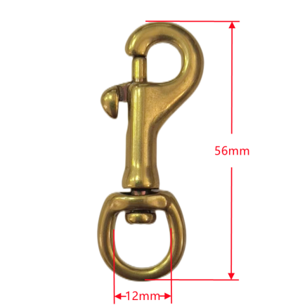 Compact Round-Loop Swivel Snap — JOVA-WEB-018