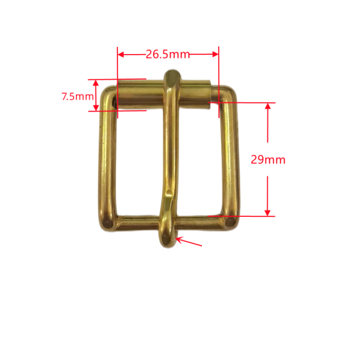 Real 26 mm Square Roller Buckle source image with supplier-provided dimension annotations